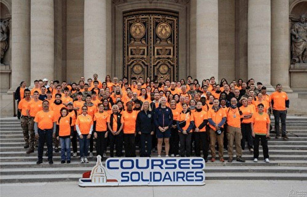 Groupe de participants aux courses solidaires