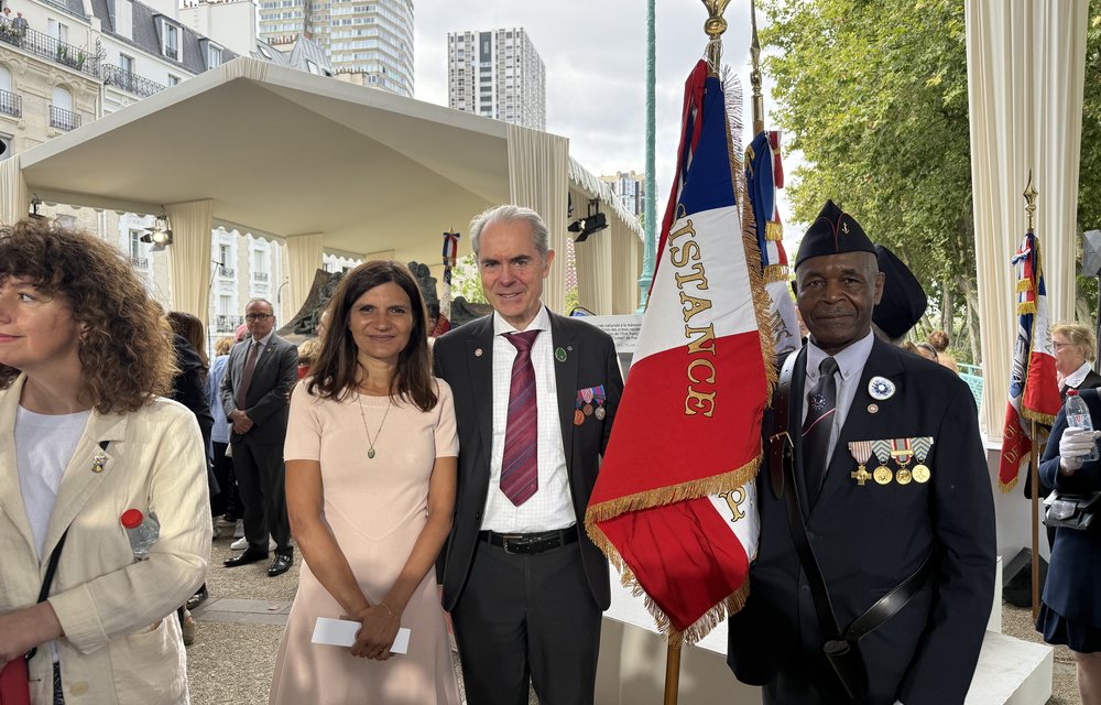 Délégation de l'association lors de la commémoration de la rafle du Vel d'Hiv