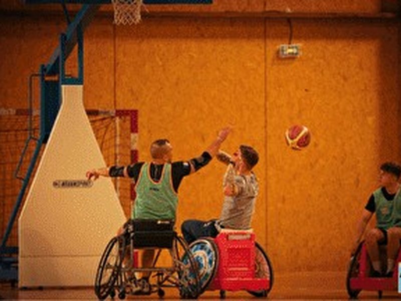 Sportifs blessés des armées lors d'une séance d'entraînement